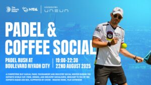 TER and NES to host industry padel networking event at Esports World Cup