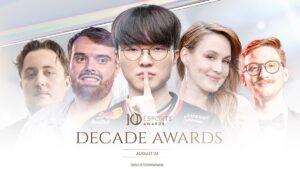 League of Legends lead recognition at Esports Decade Awards