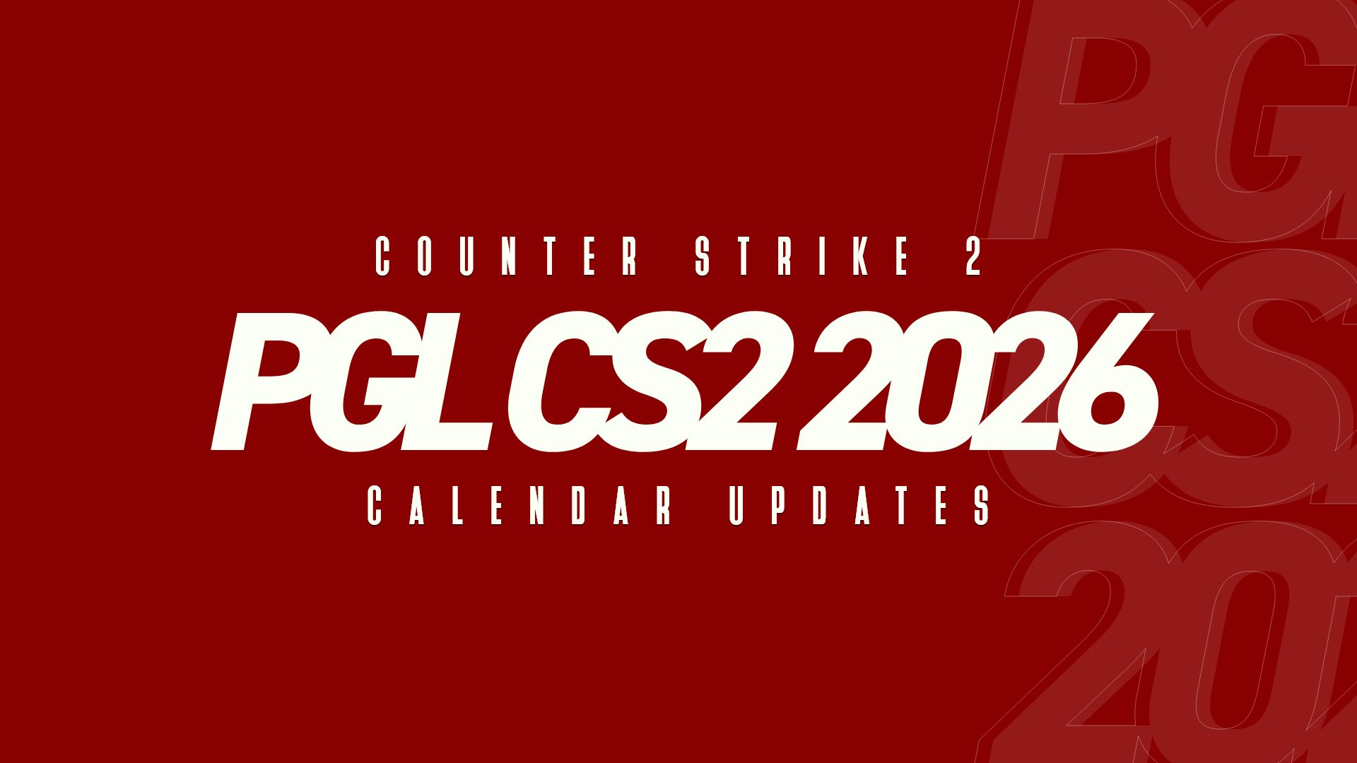 PGL adjusts 2026 CS2 calendar due to scheduling conflicts