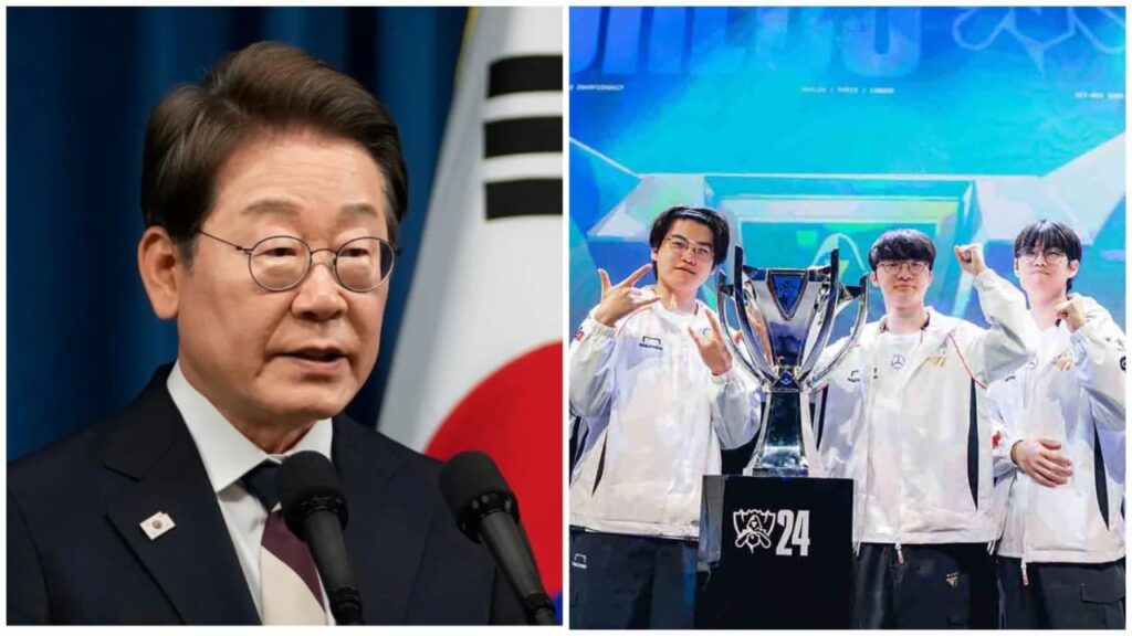 President of South Korea congratulates esports team T1 on LoL Championship victory