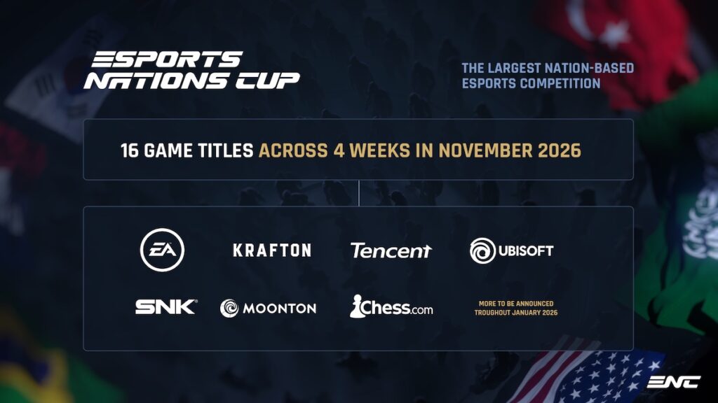 EWCF confirms format for 2026 Esports Nations Cup