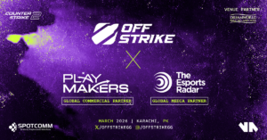 OffStrike partners with Playmakers to drive global awareness for Pakistan’s first international Tier-2 CS2 tournament