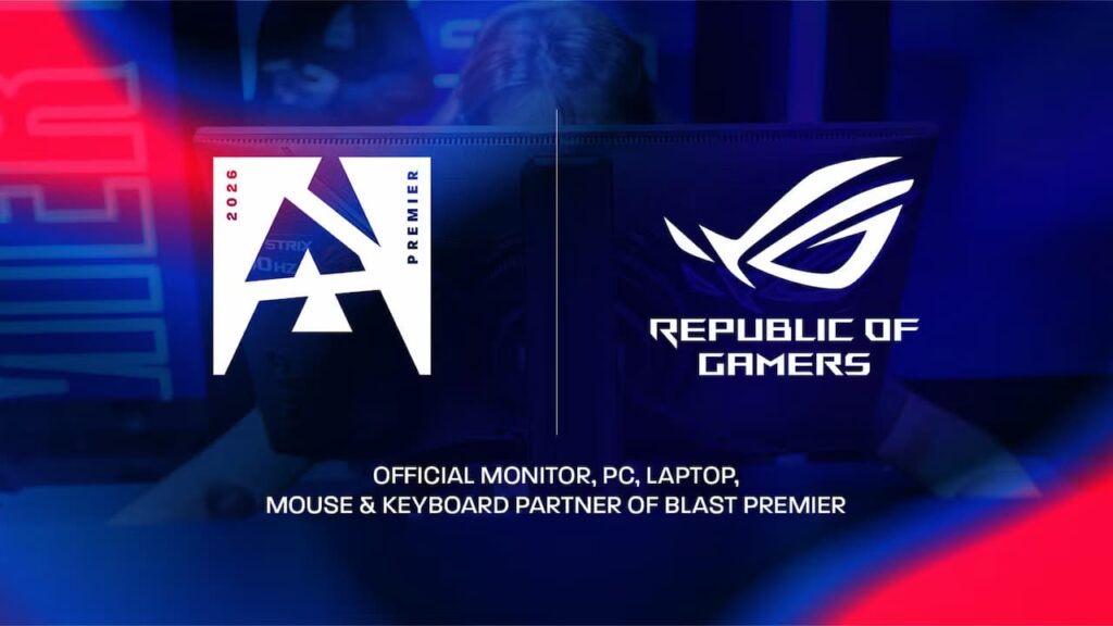 ASUS renews partnership with BLAST Premier for Globe-Trotting 2026 season