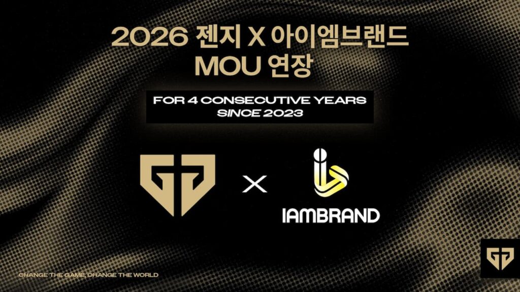 Gen.G extends partnership with agency IAMBRAND for 2026