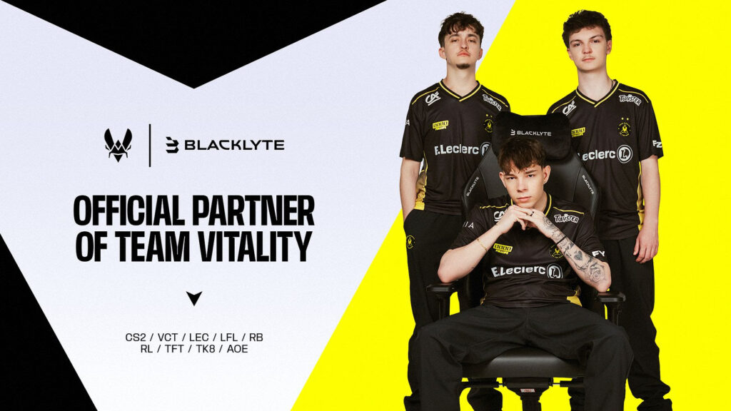 Team Vitality names Blacklyte as official gaming chair partner