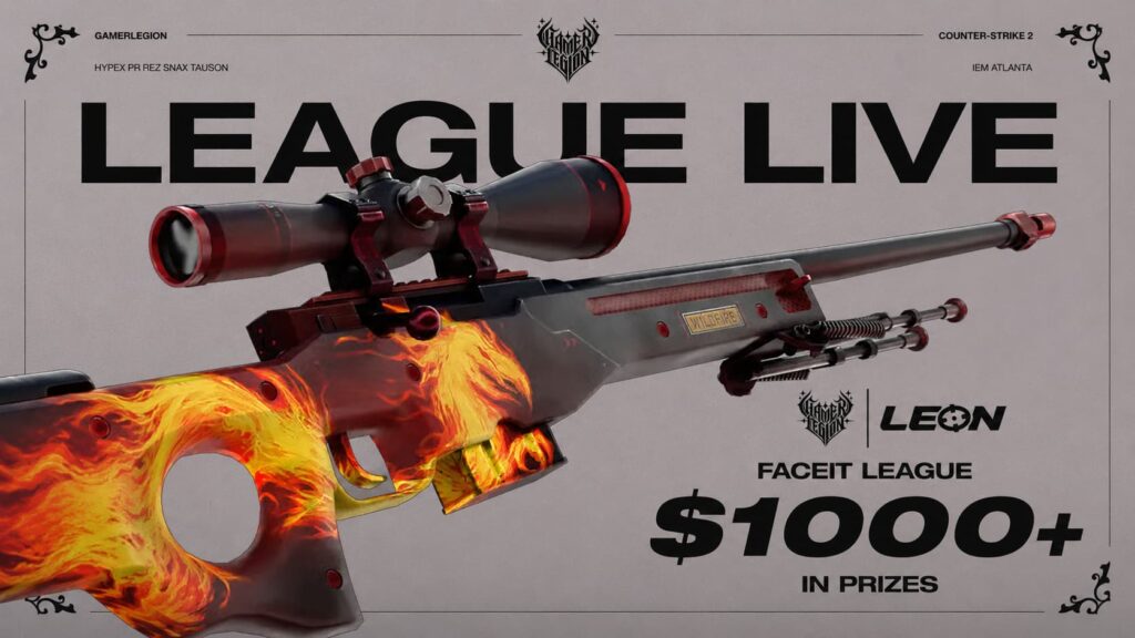 GamerLegion partners with LEON.Bet to launch a new CS2 FACEIT league