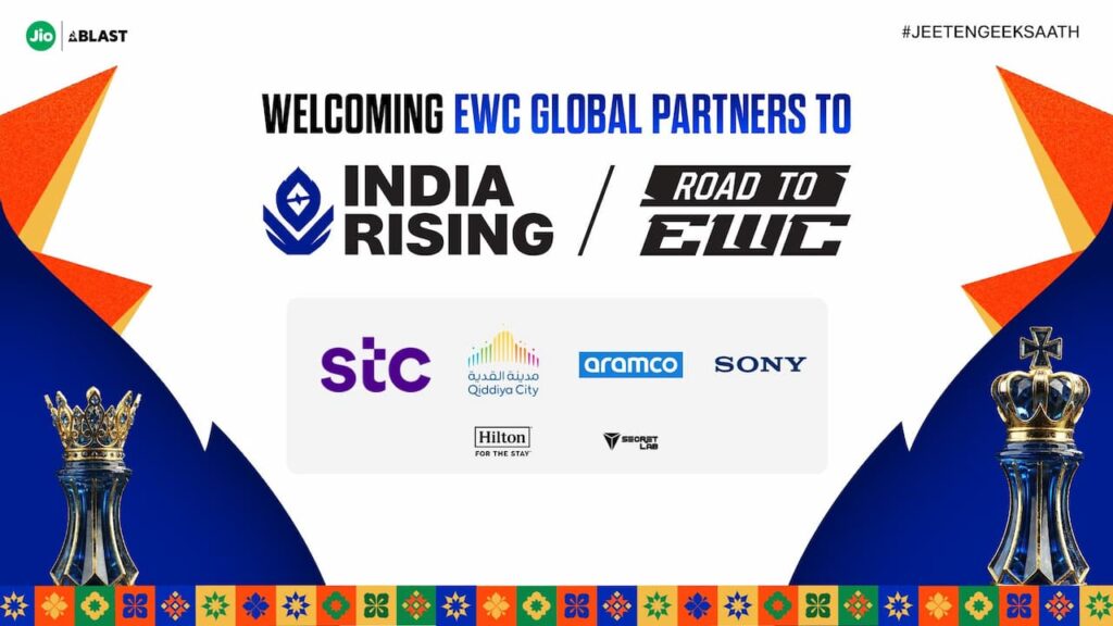 JioBLAST unveils global partner lineup for India Rising esports event
