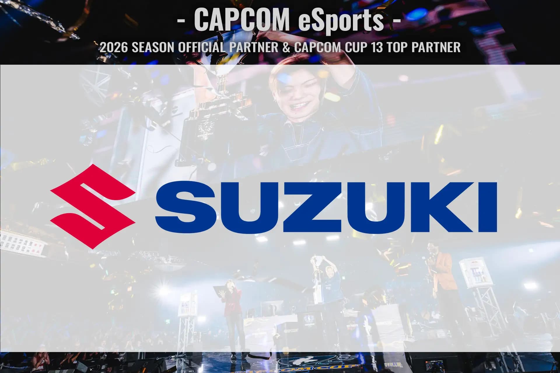 Suzuki to sponsor CAPCOM CUP 13 and major Street Fighter esports tournaments