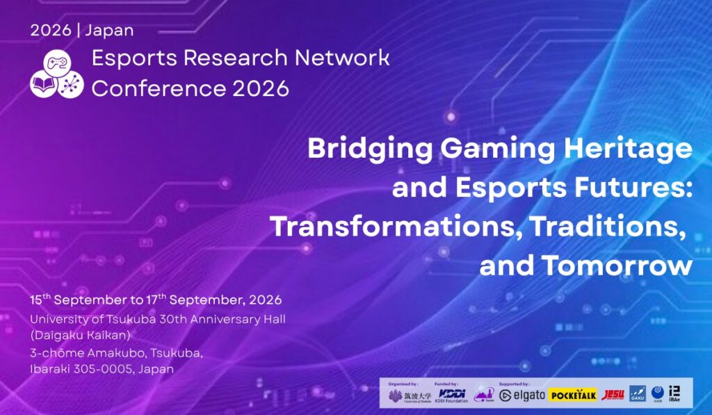 University of Tsukuba to host Esports Research Network Conference 2026 in Japan