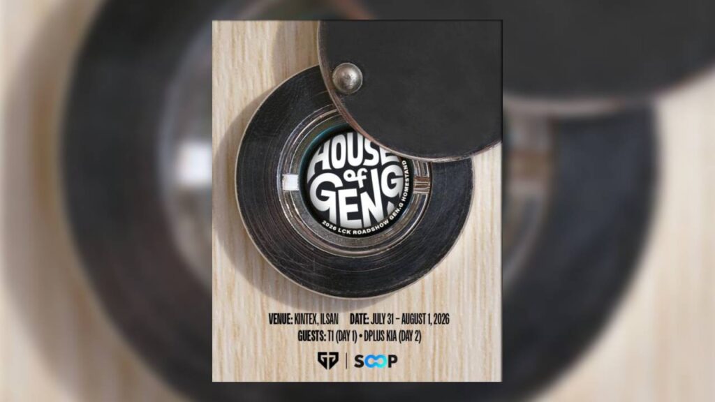 SOOP announces partnership with Gen.G Esports to host LCK Homestand