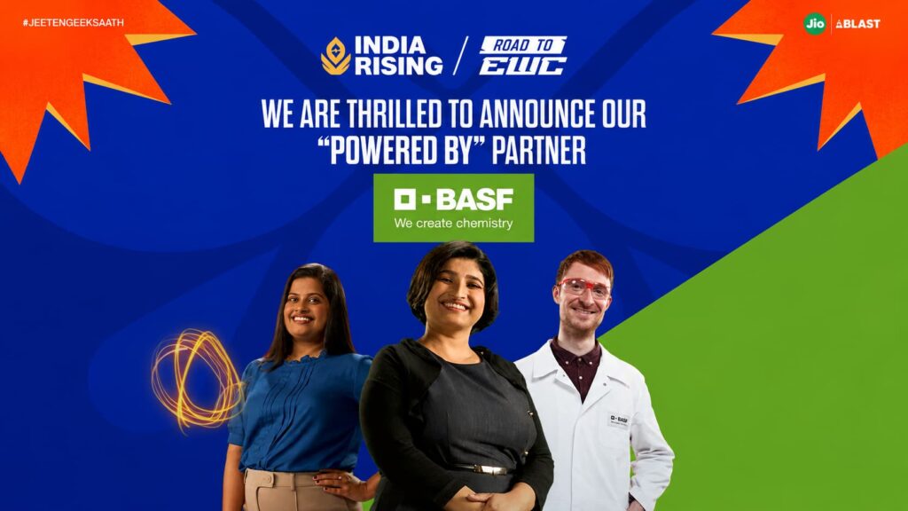 JioBLAST announces BASF as sponsor for India Rising: Road to EWC