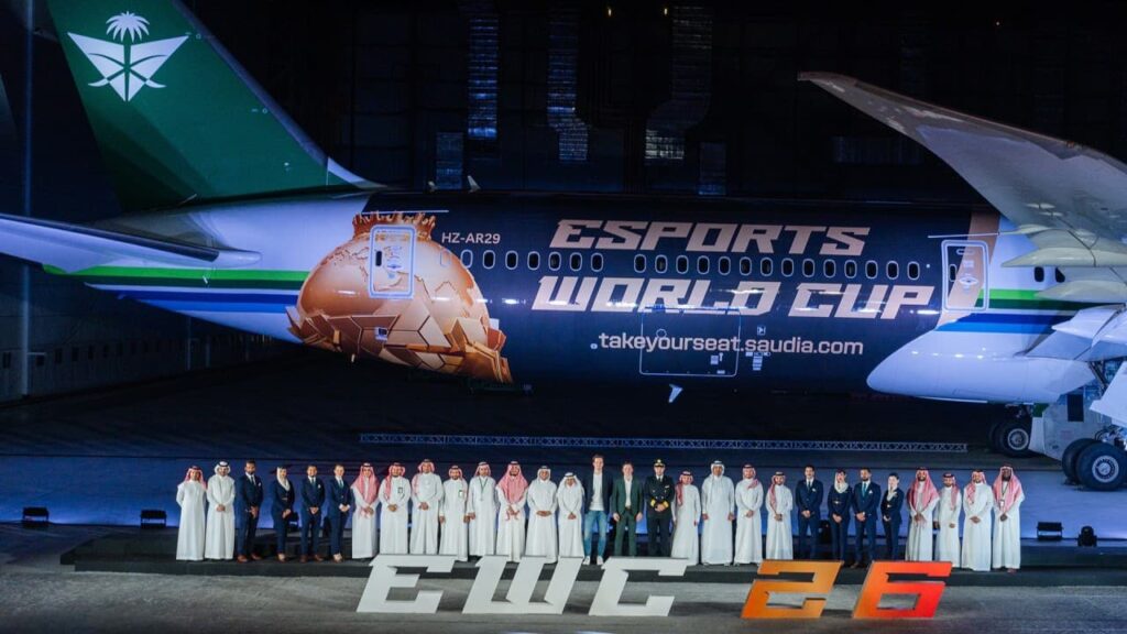 Saudia officially presented as airline partner of EWC 2026