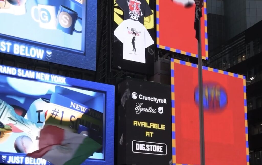 Dignitas launches Mob Psycho merchandise line with Times Square billboard