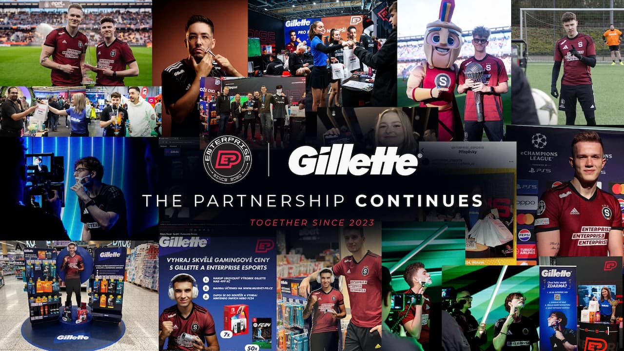 Enterprise Esports renews Gillette partnership for fifth year