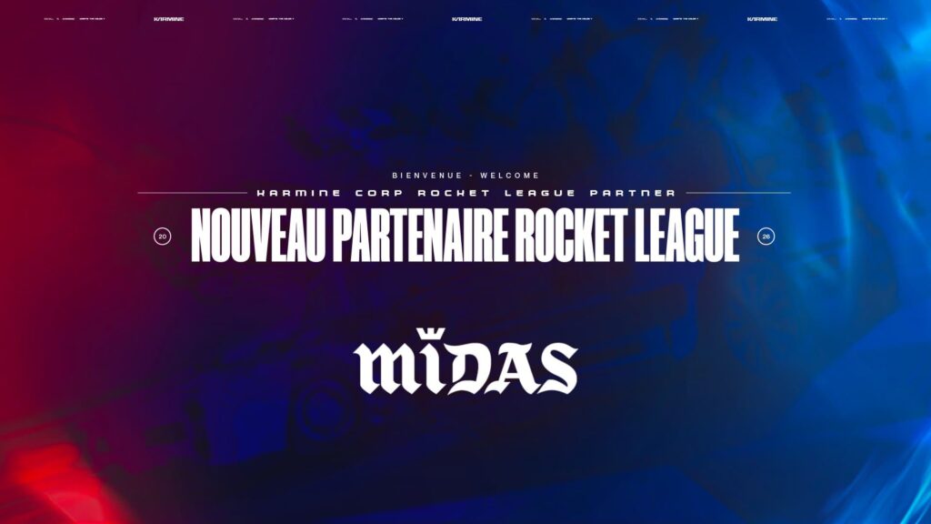Midas becomes official partner of Karmine Corp’s Rocket League team